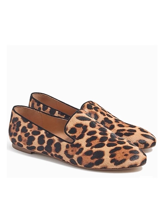 J. Crew Shoes - J. Crew Calf Hair Leopard Print Loafers
